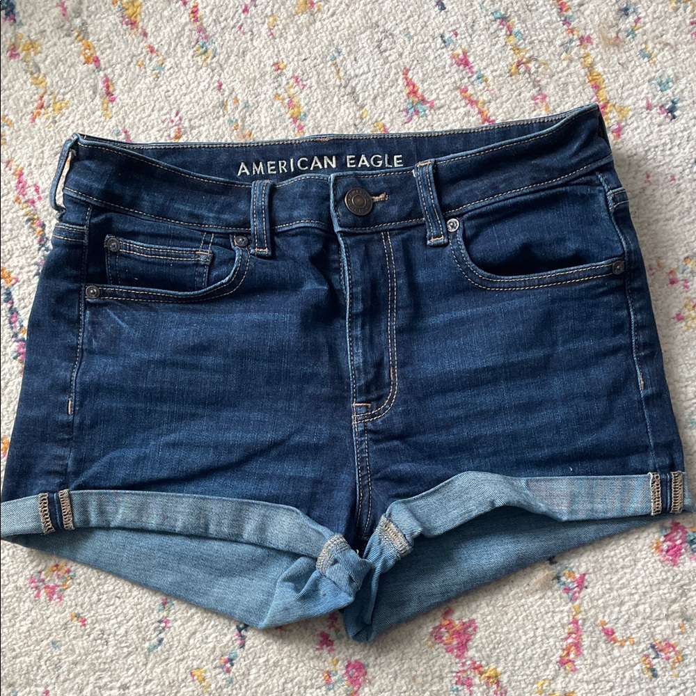 American Eagle Outfitters Dark Blue Jean Shorts